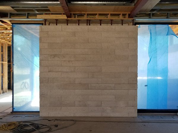 full length mirror installed in a metal frame