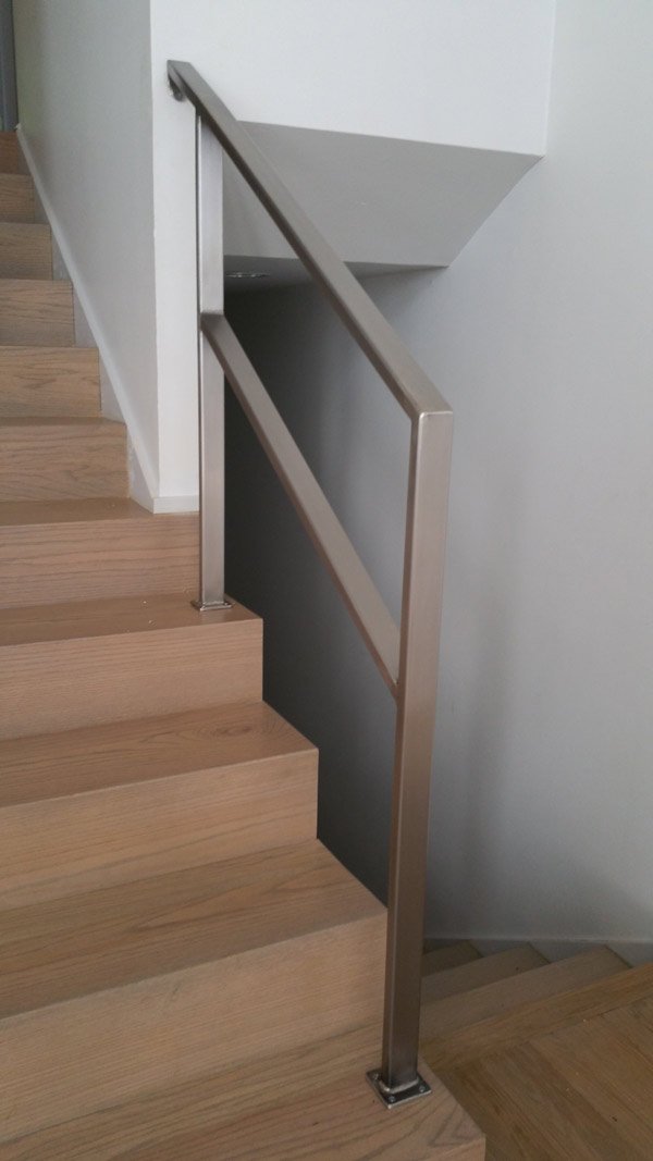 manufactured metal railing for stairway
